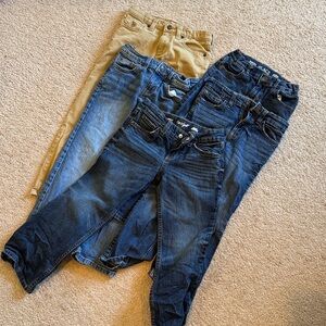 Kids denim jeans and khaki pants bundle / lot